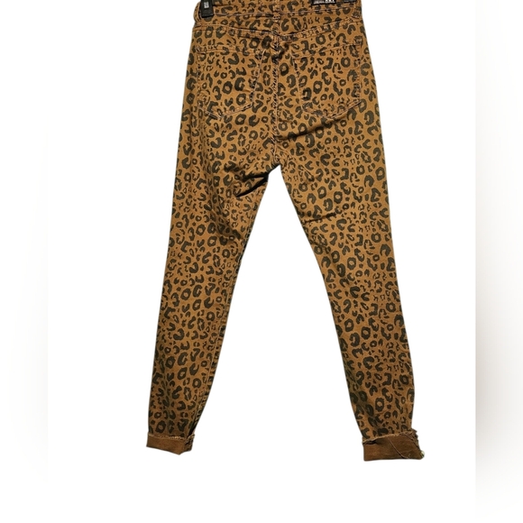 KUT Leopard Print Jeans Brown and Black - EUC Size 0 - Can Stretch To 28 Waist - Picture 4 of 4
